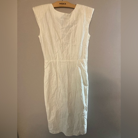 VINTAGE true wrap off white dress - Picture 3 of 5